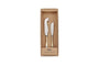 Nkuku Tableware Osko Cheese & Butter Knife Set - Gold - (Set of 2)