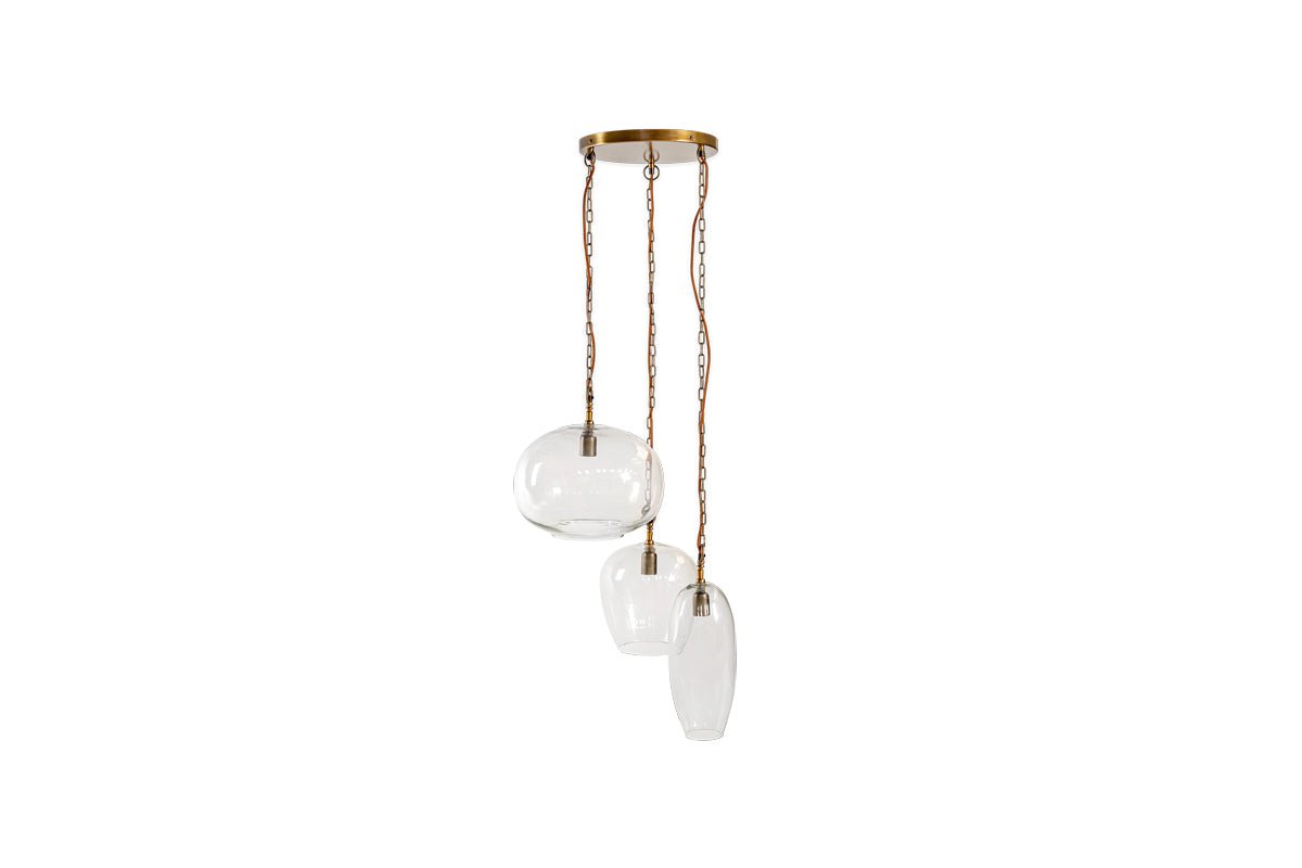 nkuku LIGHTS Otoro Statement Recycled Glass Cluster Pendant