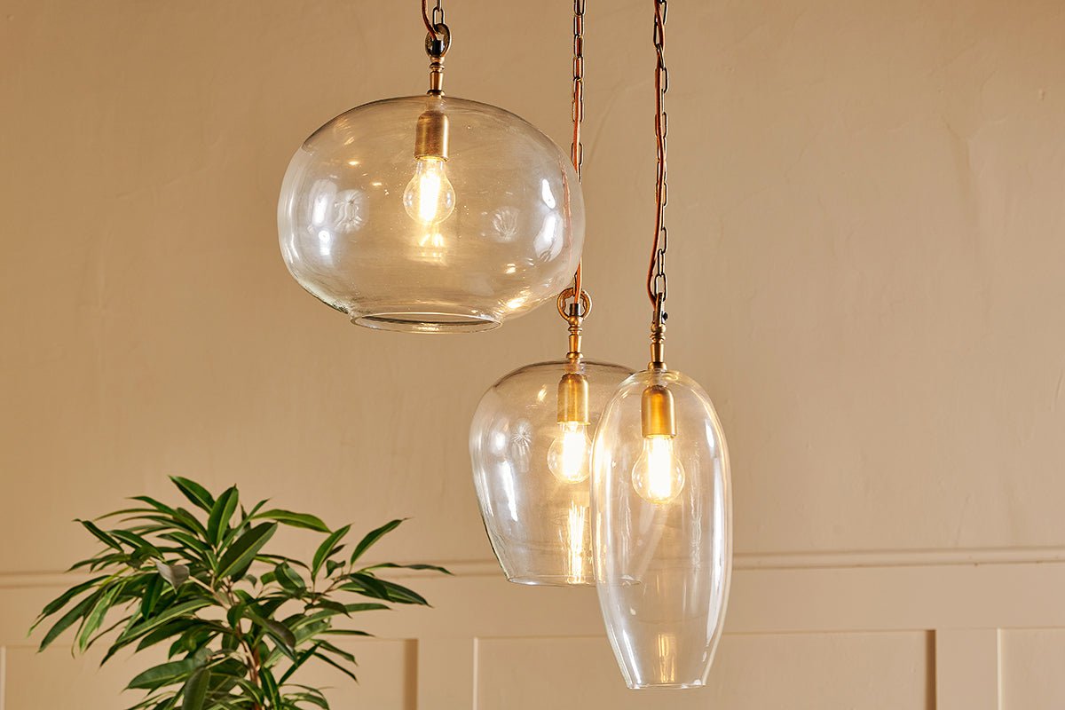 nkuku LIGHTS Otoro Statement Recycled Glass Cluster Pendant