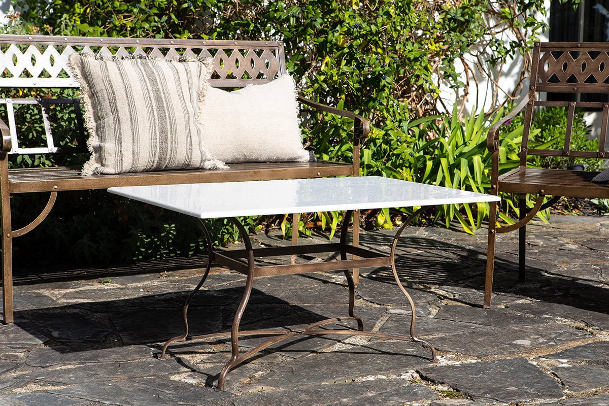 nkuku OUTDOOR LIVING Parwaha Marble Coffee Table