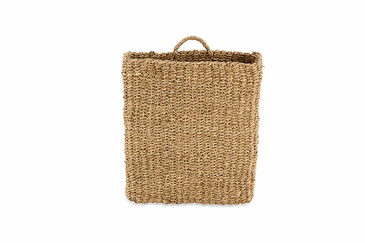 Nkuku STORAGE & BASKETS Putlar Seagrass Wall Hung Basket