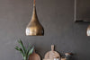 nkuku LIGHTS Quinn Hammered Metal Pendant - Small