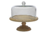 Nkuku Serveware Recycled Glass Dome Cake Stand