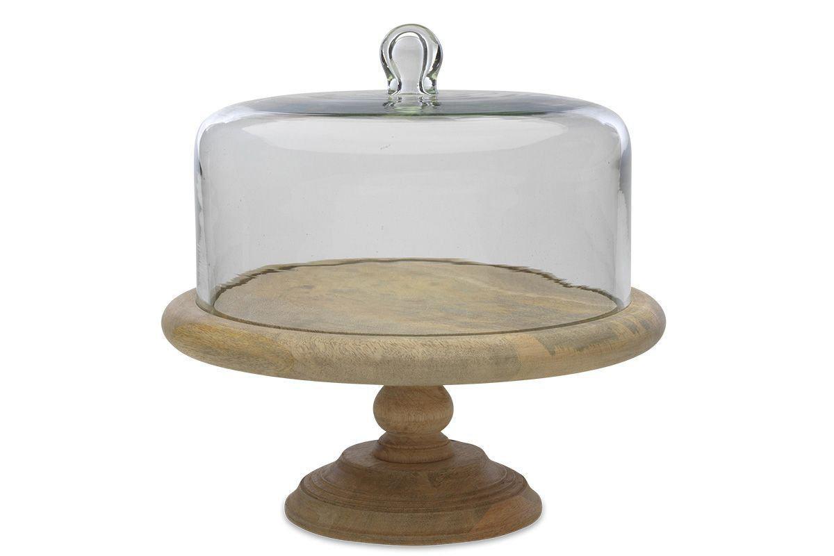 Nkuku Serveware Recycled Glass Dome Cake Stand