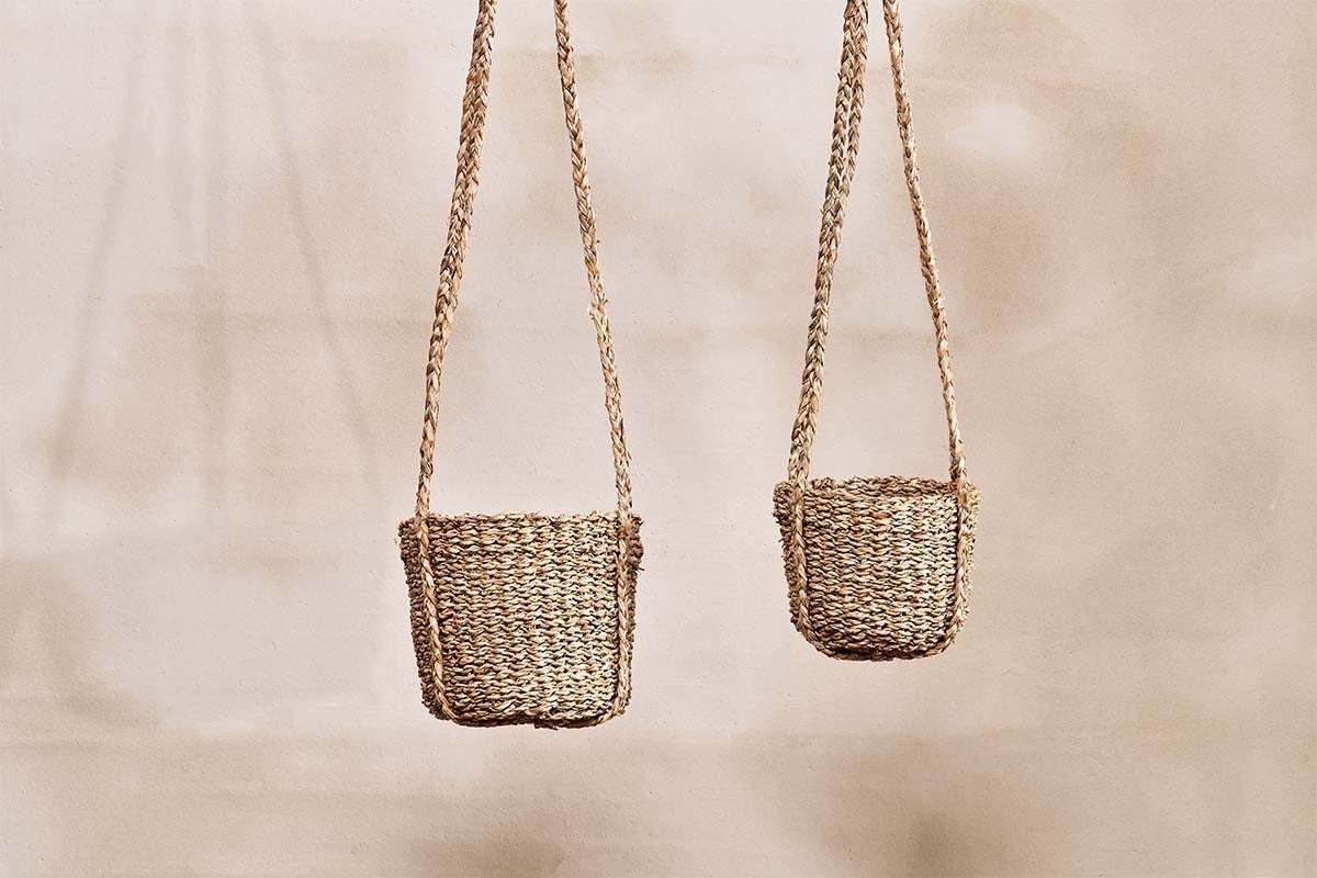 Nkuku VASES & PLANTERS Sangdi Seagrass Hanging Planter