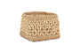 nkuku STORAGE & HANGING ACCESSORIES Shimla Square Seagrass And Palm Leaf Basket