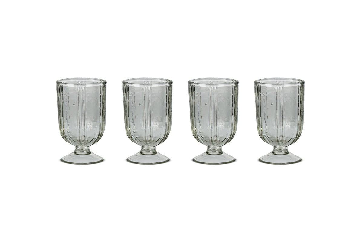 nkuku GLASSWARE Sigiri Small Wine Glass - Clear - (Set of 4)