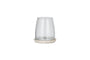 nkuku CANDLES HOLDERS & LANTERNS Sikkim Marble Tealight Holder - Clear