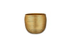 Nkuku Vases & Planters Tembesi Etched Planter - Antique Brass