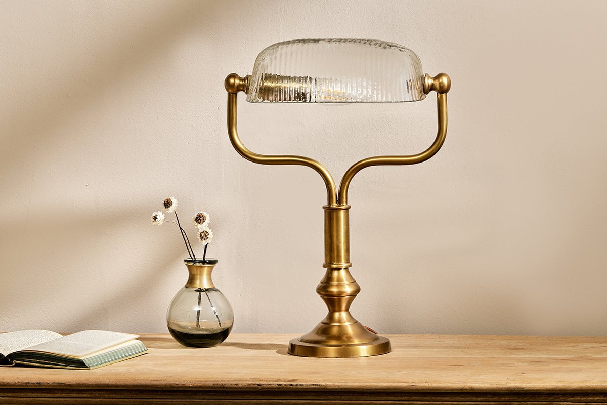 nkuku LAMPS AND SHADES Ulani Vintage Desk Lamp