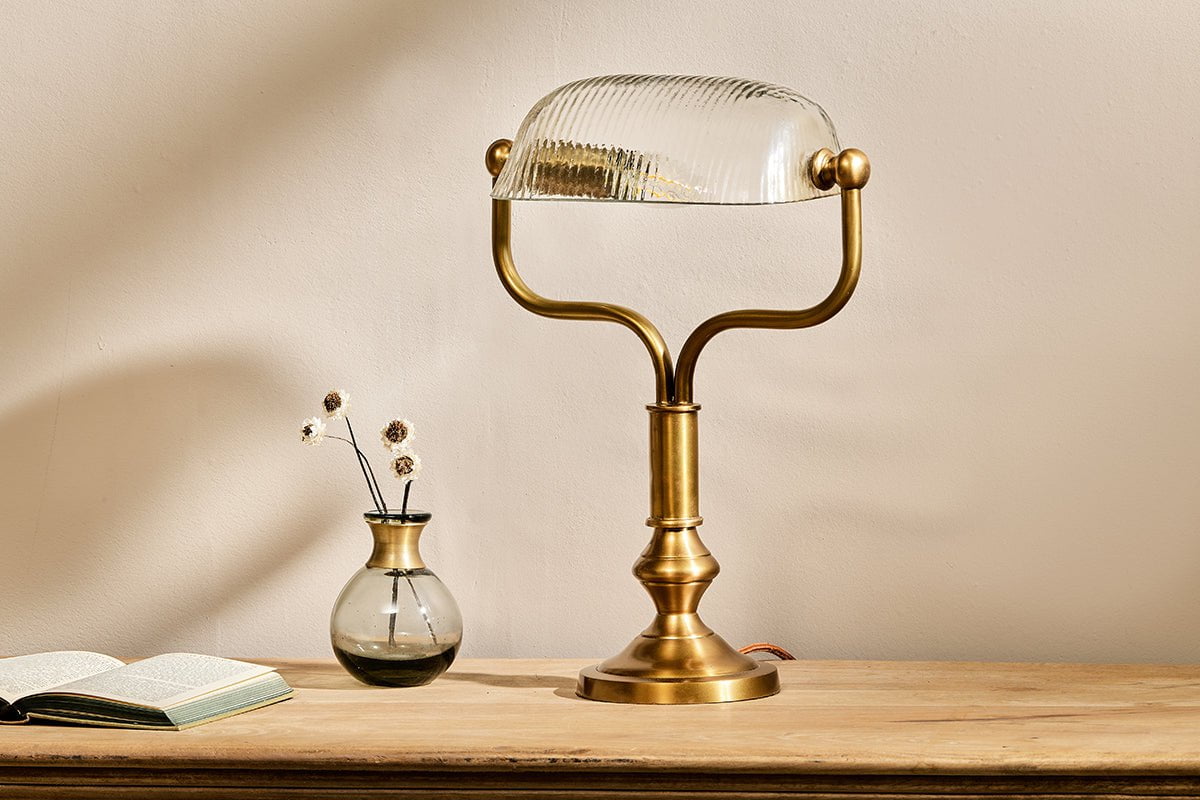 nkuku LAMPS AND SHADES Ulani Vintage Desk Lamp