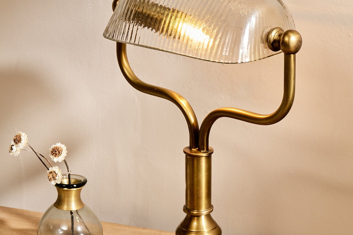 nkuku LAMPS AND SHADES Ulani Vintage Desk Lamp