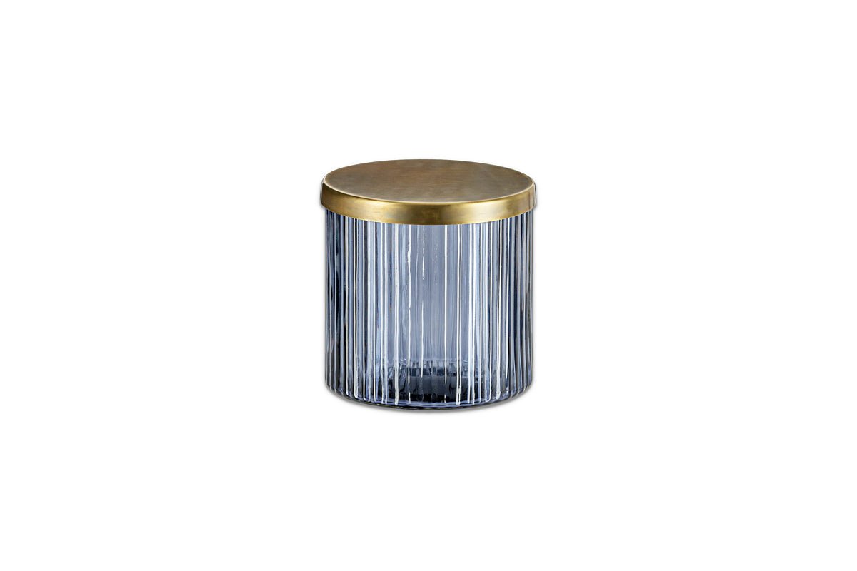 nkuku GIFT JEWELLERY & ACCESSORIES Valeska Recycled Glass Storage Pot