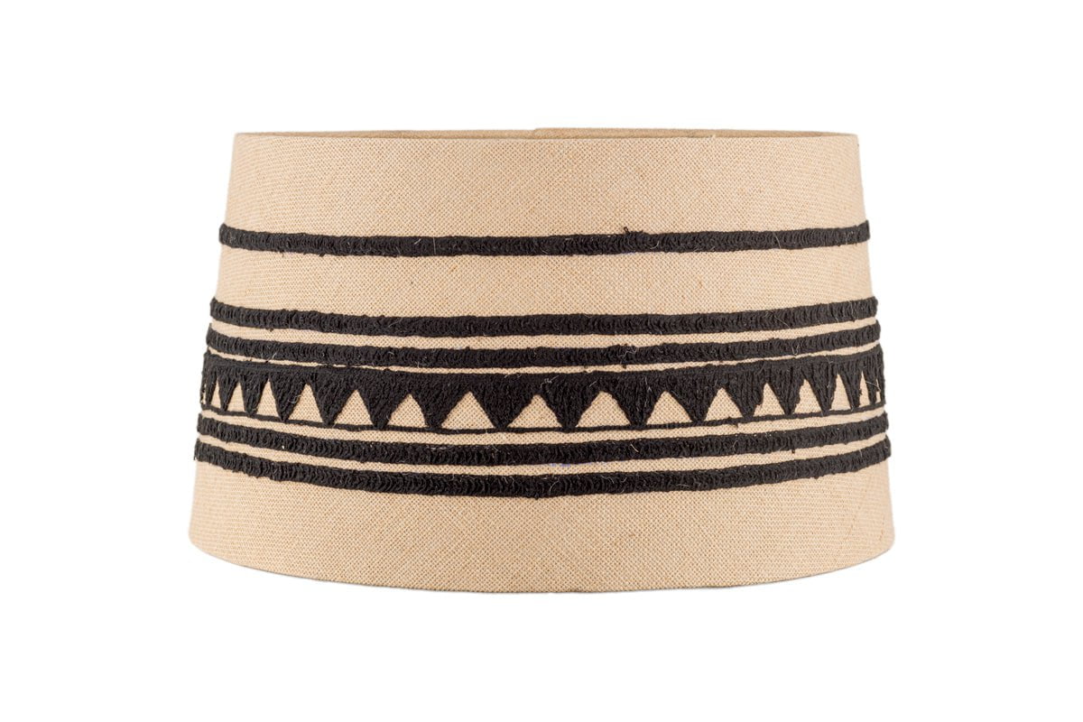 nkuku LAMPS AND SHADES Yongana Jute Pattern Lamp Shade