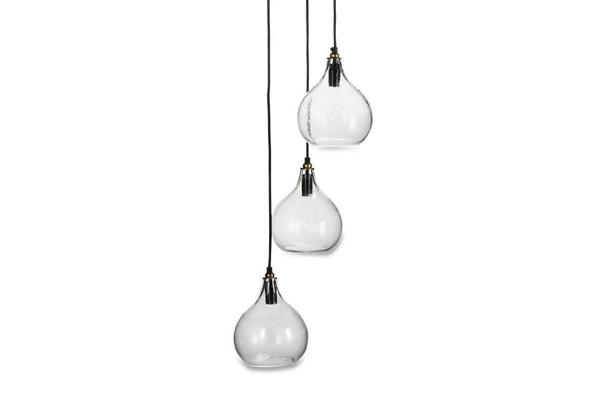 Nkuku Lighting Ziva Glass Cluster Pendant - Clear (Available from 23rd August)