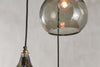 Nkuku Lighting Ziva Glass Cluster Pendant - Green Smoke