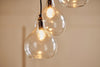 nkuku LIGHTS Ziva Statement Recycled Glass Cluster Pendant - Clear