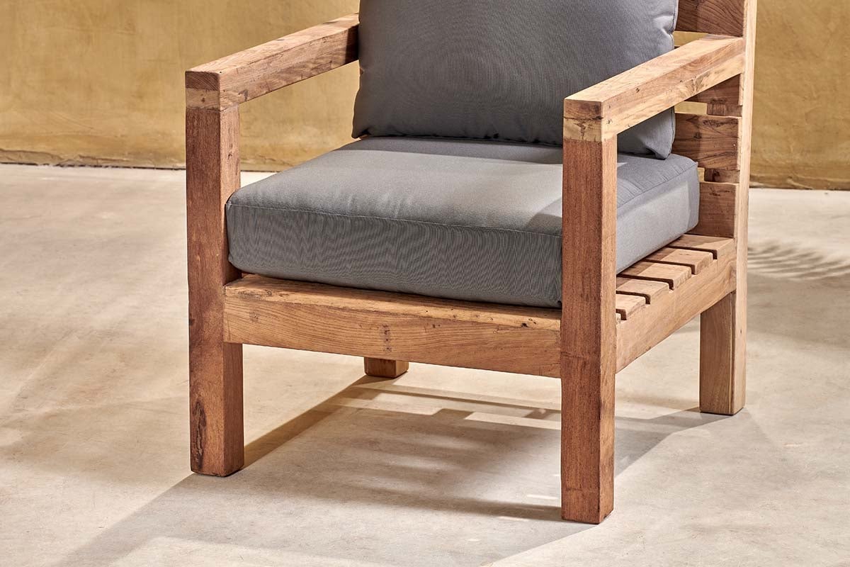 test TEST - Jaisalmer Reclaimed Wood Armchair